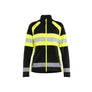 Women’s Microfleece Jacket - Black/Hi-vis yellow - L