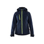 Women's Softshell jacket - Dark navy blue/Hi-vis yellow - L