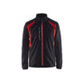 Fleece jacket - Black/Red - 4XL
