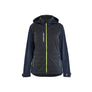 Women's Hybrid Jacket - Dark navy blue/Hi-vis yellow - L