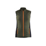 STRIKER Women’s Fleece Vest - Forest Green/Rust - L
