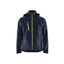 Softshell jacket - Dark navy blue/Hi-vis yellow - 4XL