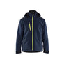 Lightweight Lined Winter Jacket Softshell - Dark navy blue/Hi-vis yellow - 4XL