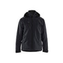 Lightweight Lined Winter Jacket Softshell - Black/Black - 4XL