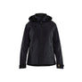 Women’s Lightweight Lined Winter Jacket Softshell - Black/Black - L