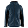 Softshell jacket with hood - Dark navy/Black - 4XL