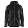 Softshell jacket with hood - Black/Dark grey - 4XL