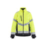 Women’s Lightweight Lined Winter Jacket Hi-Vis - Hi-vis yellow/Black - L