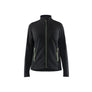 Women's Microfleece Jacket - Black/Hi-vis yellow - L