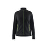 Women's Microfleece Jacket - Black/Hi-vis yellow - L