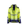 Women's Hi-Vis Softshell jacket - Hi-vis yellow/navy blue - L