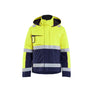 Hi-Vis Winter jacket - Hi-vis yellow/navy blue - 4XL