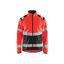 Hi-Vis Softshell jacket - Red hi-vis/black - 4XL