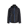 Lightweight lined Winter Jacket - Black/Cornflower blue - 4XL