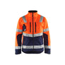 Hi-Vis Softshell jacket - Orange/Navy blue - 4XL