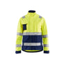 Women's Hi-Vis jacket - Hi-vis yellow/navy blue - L