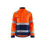 Women's Hi-Vis jacket - Orange/Navy blue - L