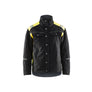 Winter jacket - Black/Hi-vis yellow - 4XL