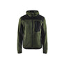 Knitted jacket - Army green/Black - 4XL