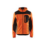 Knitted jacket - Orange/Black - 4XL