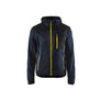 Knitted jacket - Dark navy/Yellow - 4XL