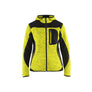 Women's knitted jacket - Hi-vis yellow/Black - XS