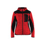 Women's knitted jacket - Red/Black - L