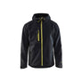 Pro Softshell Jacket - Black/Hi-vis yellow - 4XL