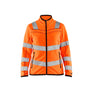 Women's Hi-Vis microfleece jacket - Orange - L