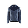 Knitted Jacket with Softshell - Numb Blue/Dark Navy - 4XL