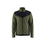 Knitted Jacket with Softshell - Autumn green/Black - 4XL