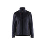 Women's Knitted Jacket with Softshell - Dark navy/Black - L