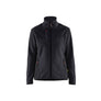 Women's Knitted Jacket with Softshell - Dark grey/Black - L