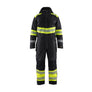 Hi-Vis Winter Overall - Black/Hi-vis yellow - 4XL