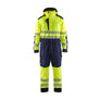 Hi-Vis Winter Overall - Hi-vis yellow/navy blue - 4XL