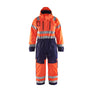 Hi-Vis Winter overall - Orange/Navy blue - 32R