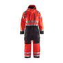 Hi-Vis Winter overall - Red hi-vis/black - 32R