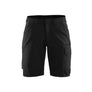 Women's service shorts with 4-way stretch - Black/Dark grey - 10R