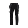 Women's Craftsman Work Trousers with Stretch - Black/Black - 10R