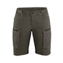 Women's service shorts with stretch - Dark olive green/Black - 10R