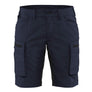 Women's service shorts with stretch - Dark navy/Black - 10R