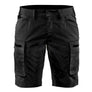 Women's service shorts with stretch - Black - 10R