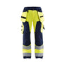 Women's Hi-Vis Work Trousers - Hi-vis yellow/navy blue - 10R