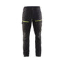 Women's Service Work Trousers with Stretch - Black/Hi-vis yellow - 10R