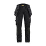 STRIKER Women's Craftsman Work Trousers with Stretch - Black/Black - 10R