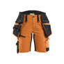 STRIKER Women's Craftsman Shorts with Stretch - Rust/Black - 10R