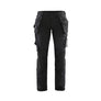 Women's 4-way stretch craftsman Work Trousers - Black/Dark grey - 10R