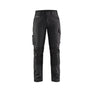 Women's service Work Trousers with stretch - Black/Dark grey - 10R
