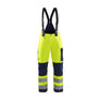 Women's Hi-Vis Winter Work Trousers - Hi-vis yellow/navy blue - 10R