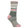 Ladies Winter Varied Stripe Patterned Thermal Socks for Winter
